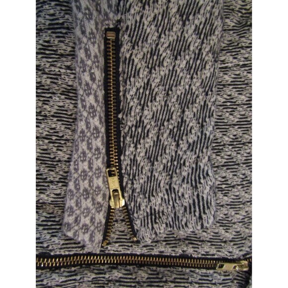 Lucky Brand Cardigan Vtg Lucky Lotus Gray Black Full Zip Sweater Womens Sz 1X - Picture 7 of 8